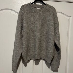 Topshop Gray Women's Crew Neck Sweater